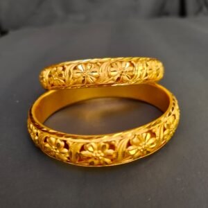 Floral Engraved Bangles for Women