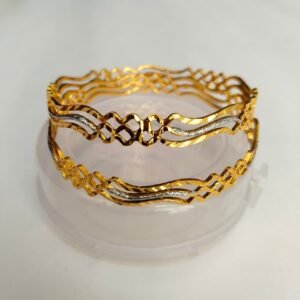Gold Plated Openable Bangle Set