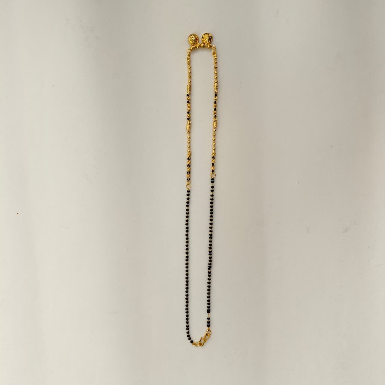 Kanishka Collection Gold plated mangalsutra with black beads for women Tradition Light weight necklace - Image 4