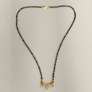 Traditional Black Crystal Mangalsutra