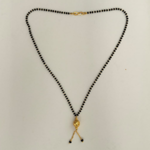 Mangalsutra with Gold Plated Round Pendant
