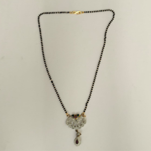 Mangalsutra Necklace with Metal Pendant