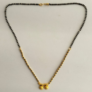 Mangalsutra with black beads for women